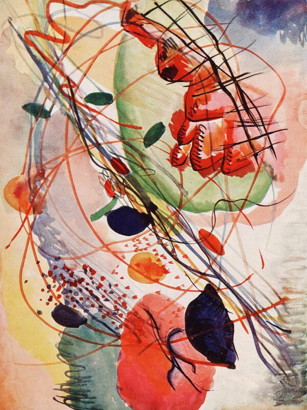 Wassily Kandinsky - Aquarell print, Leinwanddruck und Poster / canvas print and poster