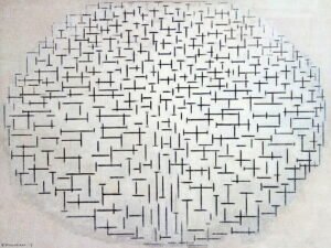 Piet Mondrian - Komposition No. 10, Leinwanddruck und Poster / canvas print and poster