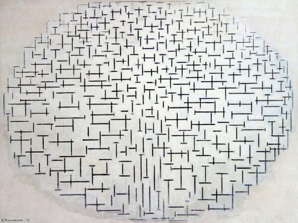 Piet Mondrian - Komposition No. 10, Leinwanddruck und Poster / canvas print and poster