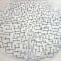 Piet Mondrian - Komposition No. 10, Leinwanddruck und Poster / canvas print and poster