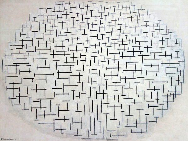 Piet Mondrian - Komposition No. 10, Leinwanddruck und Poster / canvas print and poster