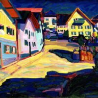 Wassily Kandinsky - Group of Houses, Leinwanddruck und Poster / canvas print and poster