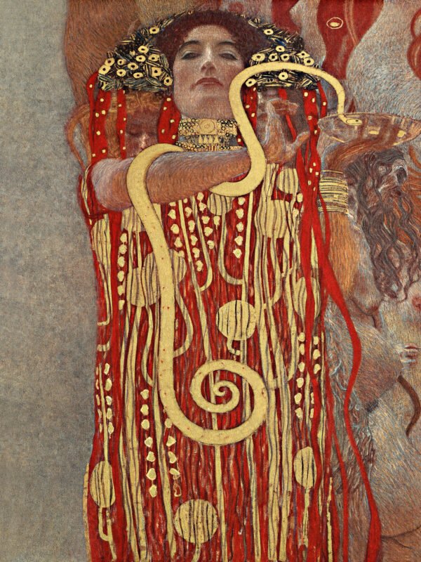 Gustav Klimt - Hygieia, Leinwanddruck und Poster / canvas print and poster