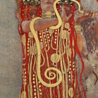 Gustav Klimt - Hygieia, Leinwanddruck und Poster / canvas print and poster