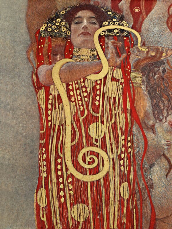 Gustav Klimt - Hygieia, Leinwanddruck und Poster / canvas print and poster