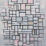 Piet Mondrian - Komposition No. 4, Leinwanddruck und Poster / canvas print and poster