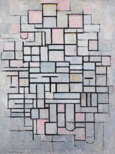 Piet Mondrian - Komposition No. 4, Leinwanddruck und Poster / canvas print and poster