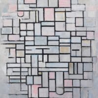 Piet Mondrian - Komposition No. 4, Leinwanddruck und Poster / canvas print and poster