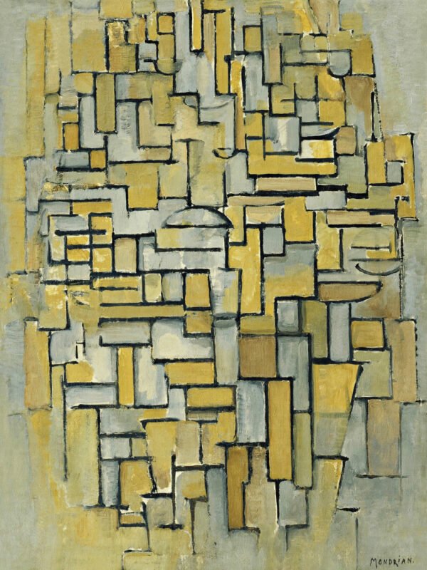 Piet Mondrian - Composition in Brown and Grey, Leinwanddruck und Poster / canvas print and poster