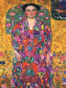 Gustav Klimt - Portrait of Eugenia Primavesi, Leinwanddruck und Poster / canvas print and poster