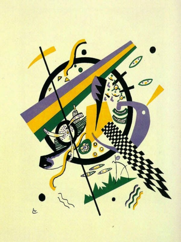 Wassily Kandinsky - Small Worlds IV, Leinwanddruck und Poster / canvas print and poster