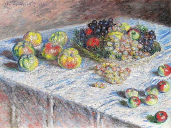 Claude Monet - Apples and Grapes, Leinwanddruck und Poster / canvas print and poster