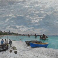Claude Monet - Sainte Beach, Leinwanddruck und Poster / canvas print and poster