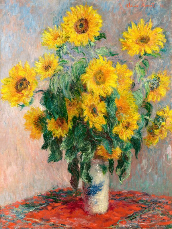 Claude Monet - Bouquet of Sunflowers, Leinwanddruck und Poster / canvas print and poster