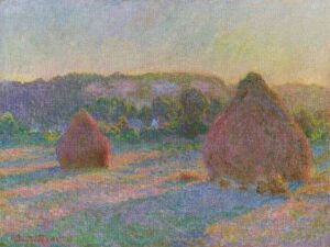 Claude Monet - Haystack, Leinwanddruck und Poster / canvas print and poster