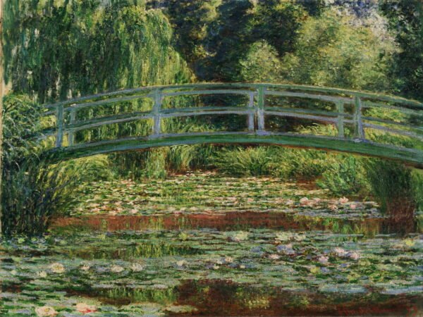 Claude Monet - Japanese Bridge and the Water Lily Pond, Leinwanddruck und Poster / canvas print and poster