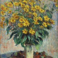 Claude Monet - Jerusalem Artichoke Flowers, Leinwanddruck und Poster / canvas print and poster