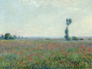 Claude Monet - Poppy Field, Leinwanddruck und Poster / canvas print and poster