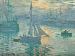Claude Monet - Sunrise, Leinwanddruck und Poster / canvas print and poster