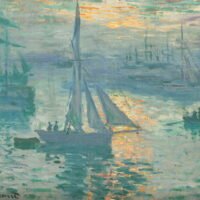 Claude Monet - Sunrise, Leinwanddruck und Poster / canvas print and poster