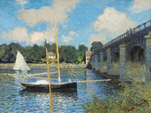 Claude Monet - The Bridge at Argenteuil, Leinwanddruck und Poster / canvas print and poster