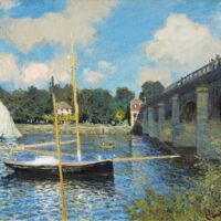 Claude Monet - The Bridge at Argenteuil, Leinwanddruck und Poster / canvas print and poster