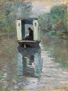 Claude Monet - The Studio Boat, Leinwanddruck und Poster / canvas print and poster