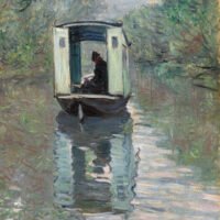 Claude Monet - The Studio Boat, Leinwanddruck und Poster / canvas print and poster