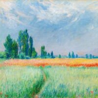 Claude Monet - The Wheat Field, Leinwanddruck und Poster / canvas print and poster