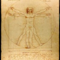 Da Vinci - The Vitruvian Man, Leinwanddruck und Poster / canvas print and poster
