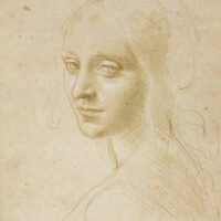 Da vinci - Head of a girl, Leinwanddruck und Poster / canvas print and poster