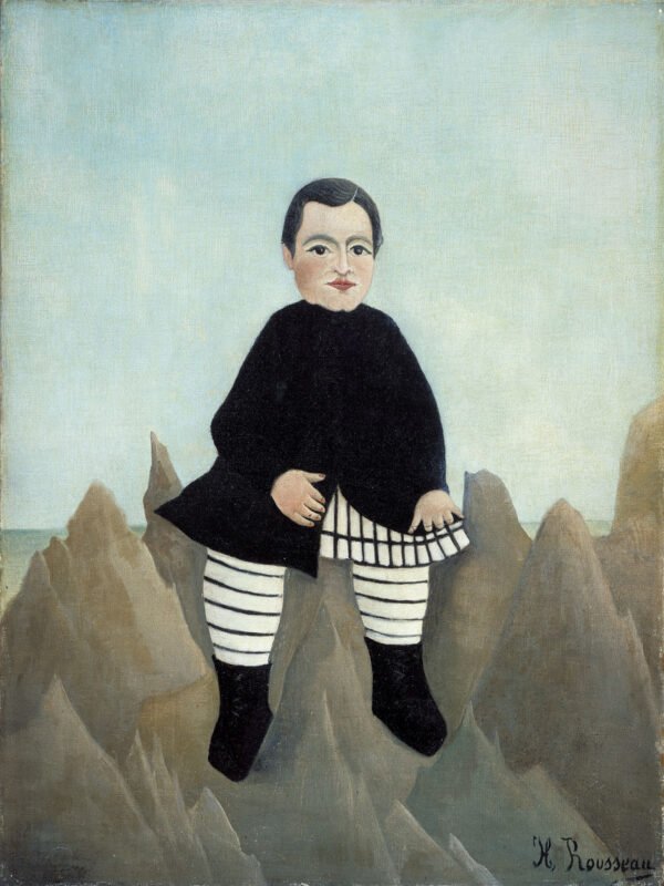 Henri Rousseau - Boy on the Rocks, Leinwanddruck und Poster / canvas print and poster