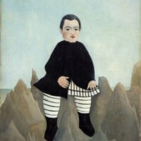 Henri Rousseau - Boy on the Rocks, Leinwanddruck und Poster / canvas print and poster