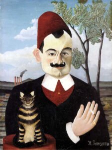 Henri Rousseau - Portrait of a Gentleman, Leinwanddruck und Poster / canvas print and poster