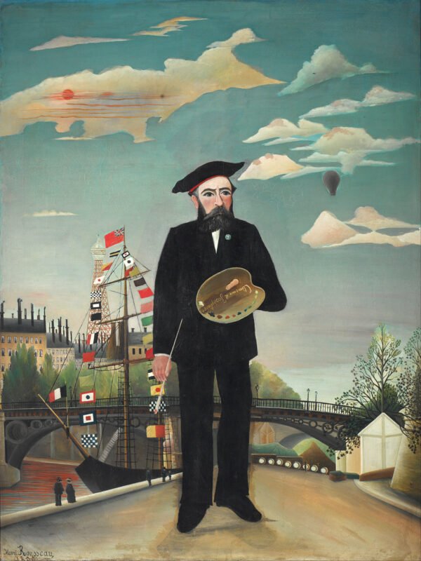 Henri Rousseau - Self portrait, Leinwanddruck und Poster / canvas print and poster