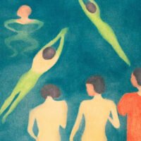 Edvard Munch - Boys Bathing, Leinwanddruck und Poster / canvas print and poster