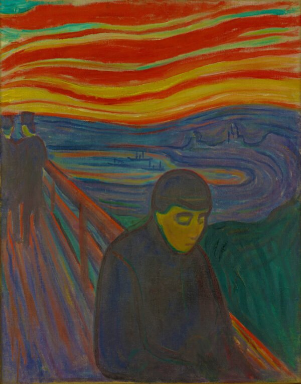 Edvard Munch - Despair, Leinwanddruck und Poster / canvas print and poster