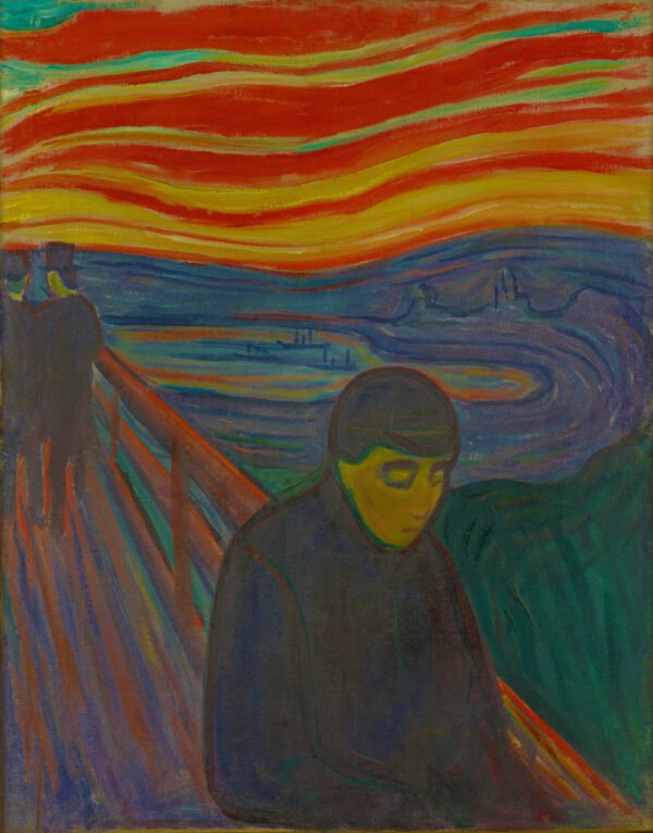 Edvard Munch - Despair, Leinwanddruck und Poster / canvas print and poster
