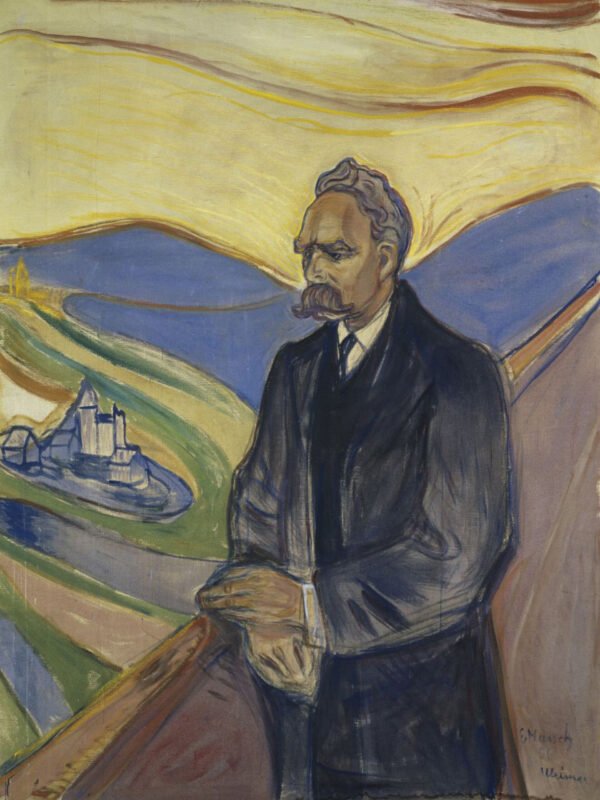 Edvard Munch - Friederich Nietzsche, Leinwanddruck und Poster / canvas print and poster