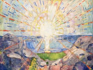 Edvard Munch - The Sun, Leinwanddruck und Poster / canvas print and poster