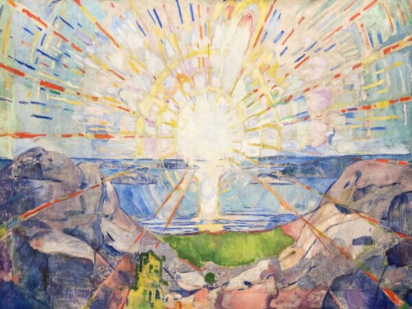 Edvard Munch - The Sun, Leinwanddruck und Poster / canvas print and poster