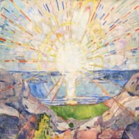 Edvard Munch - The Sun, Leinwanddruck und Poster / canvas print and poster