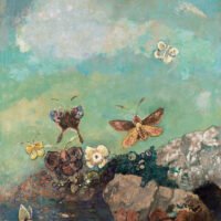 Odilon Redon - Butterflies, Leinwanddruck und Poster / canvas print and poster