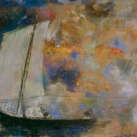 Odilon Redon - Flower Clouds, Leinwanddruck und Poster / canvas print and poster