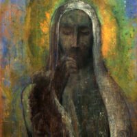 Odilon Redon - The Christ of Silence, Leinwanddruck und Poster / canvas print and poster