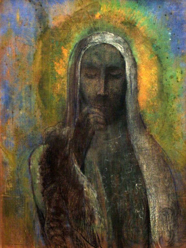 Odilon Redon - The Christ of Silence, Leinwanddruck und Poster / canvas print and poster