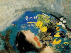 Odilon Redon - Ophelia, Leinwanddruck und Poster / canvas print and poster