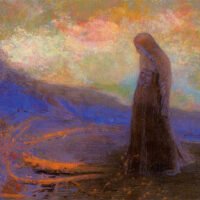 Odilon Redon - Reflection, Leinwanddruck und Poster / canvas print and poster