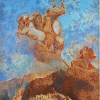Odilon Redon - The Chariot of Apollo, Leinwanddruck und Poster / canvas print and poster