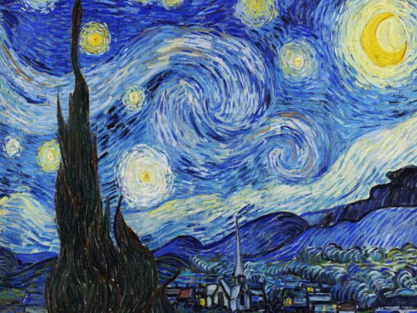 Van Gogh - Starry Night, Leinwanddruck und Poster / canvas print and poster